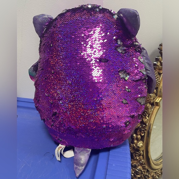 SHIMMEEZ Cristy The Cat Large 14” Pillow Plush Stuffed Animal Reversible Sequins - Picture 7 of 10